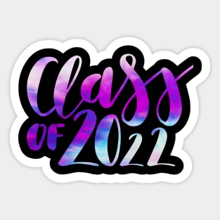 Class Of 2022 Graduation Senior 2022 Men Girl Shirt tie dye Sticker